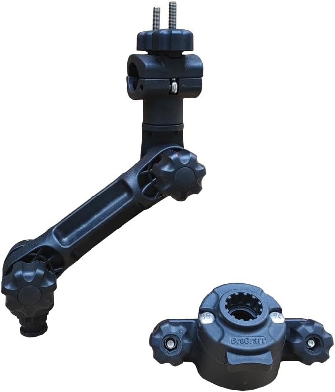 Brocraft Soporte estabilizador de motor de arrastre para sistema de pista de túnel de barco de 45 gradossoporte estabilizador de motor de arrastre