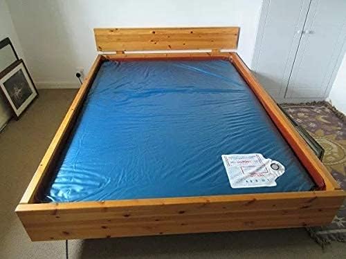 Juego de sábanas de 4 piezas, 100% algodón, 800 hilos, lujosas, para cama de agua con bolsillo profundo de 15 pulgadas, tamaño súper individual,