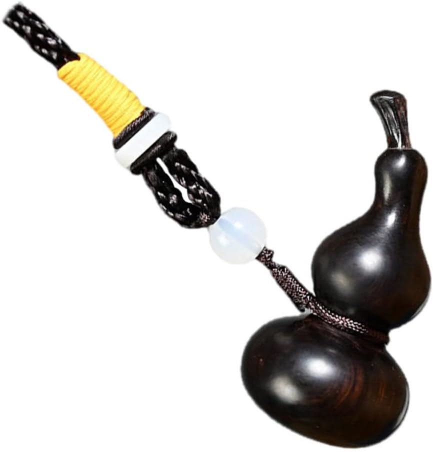 EXCEART Gourd Pendant Feng Shui Charms Keychain Figurine Charms Chinese Feng Shui Staue Wealth Charms Wealth Prosperity Decor Lucky Car Key Fob