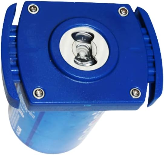 Two-in-one Blue Manual Cutting Can Opener for Beer, Iced Coffee, Soda, Canned Wine & Cocktails, Energy Drinks Can Top Remover for 8-19 Oz Beverage