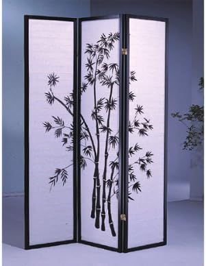 Select Bamboo, Flowers – Divisor de habitación de 3 a 8 paneles (bambú, 3)
