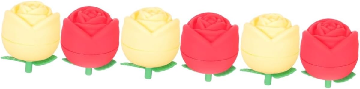 Zerodeko 6 piezas De Para Gelatinas Bolas De Hielo Antiadherentes Moldes Grandes De Silicona Moldes De Forma De Flor Molde De Cubo De Hielo