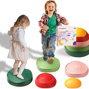 5 piedras de equilibrio de plástico antideslizante para promover las habilidades de coordinación de los niños, juguete sensorial 5 piedras de equilibrio de plástico antideslizante para promover las habilidades de coordinación de los niños, juguete sensorial