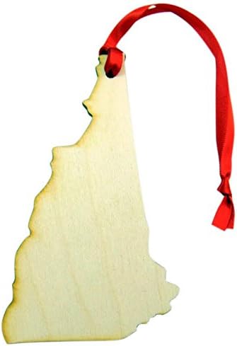 Westman Works State of New Hampshire – Adorno navideño de madera hecho a mano en los Estados Unidos.