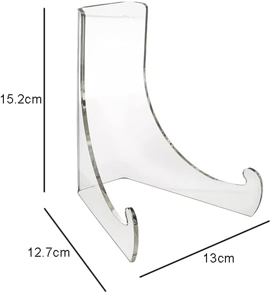 1 soporte de placa acrílica con ángulo de 60 grados, caballete acrílico para libros, soporte de placa acrílica, soporte de mesa, caballete para