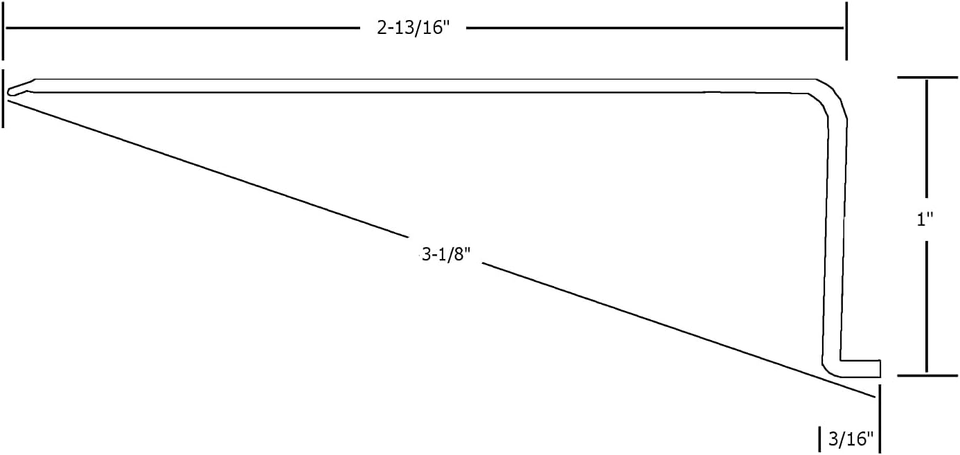 Beam Lighting – Repuesto de cubierta de luz para debajo del gabinete, difusor acrílico acanalado blanco (forma de L, 18 pulgadas)