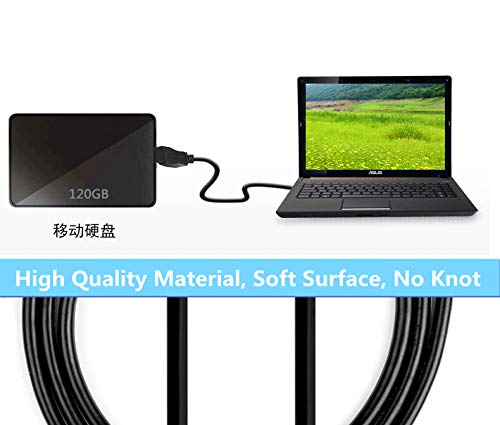 Saipomor UC-E6 Cable USB de repuesto para cámaras digitales Panasonic Lumix DMC-FS3 DMC-FH4 DMC-FH7 DMC-FS12 DMC-FT5 DMC-FP8 DMC-FX01 (3.3 pies)