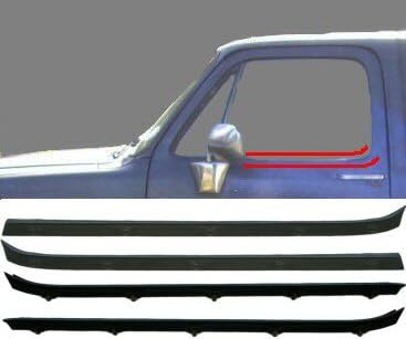 Juego de burlete de fieltro para ventana para GMC Chevy 1500 Jimmy Pickup Truck C10 K10