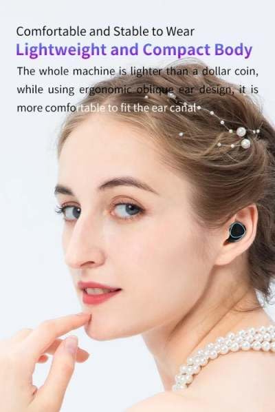 Auriculares inalámbricos, auriculares Bluetooth 5.1, emparejamiento automático, auriculares Bluetooth estéreo inalámbricos de alta fidelidad para