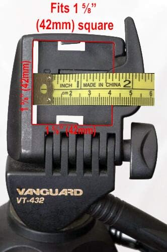 Trípode de 1.654 in de liberación rápida de la placa de montaje de piezas de repuesto para Ambico V-0554, Promaster 6100 6160 7100 FW29T, Vivitar