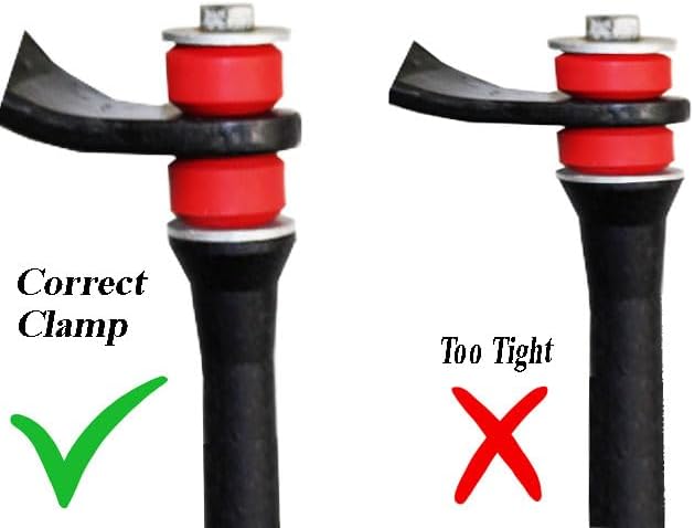 Suspension Dudes Kit de 4 eslabones estabilizadores de barra estabilizadora delantera + kit de buje extremo rojo código compatible con Escalade,