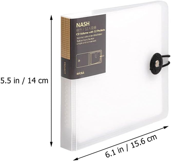 Milisten 12 capacidad CD DVD caso CD titular portátil CD DVD cartera caso CD bolsa de almacenamiento