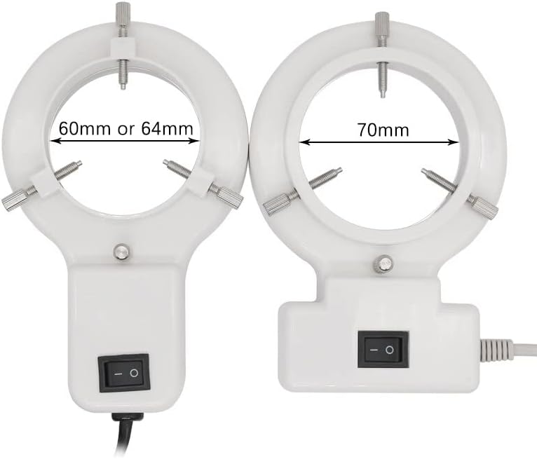Accesorios de microscopio digital de mano Iluminadores de microscopio-8W 10W Microscopio Fuente de luz superior-Diámetro interior 60642.756 in