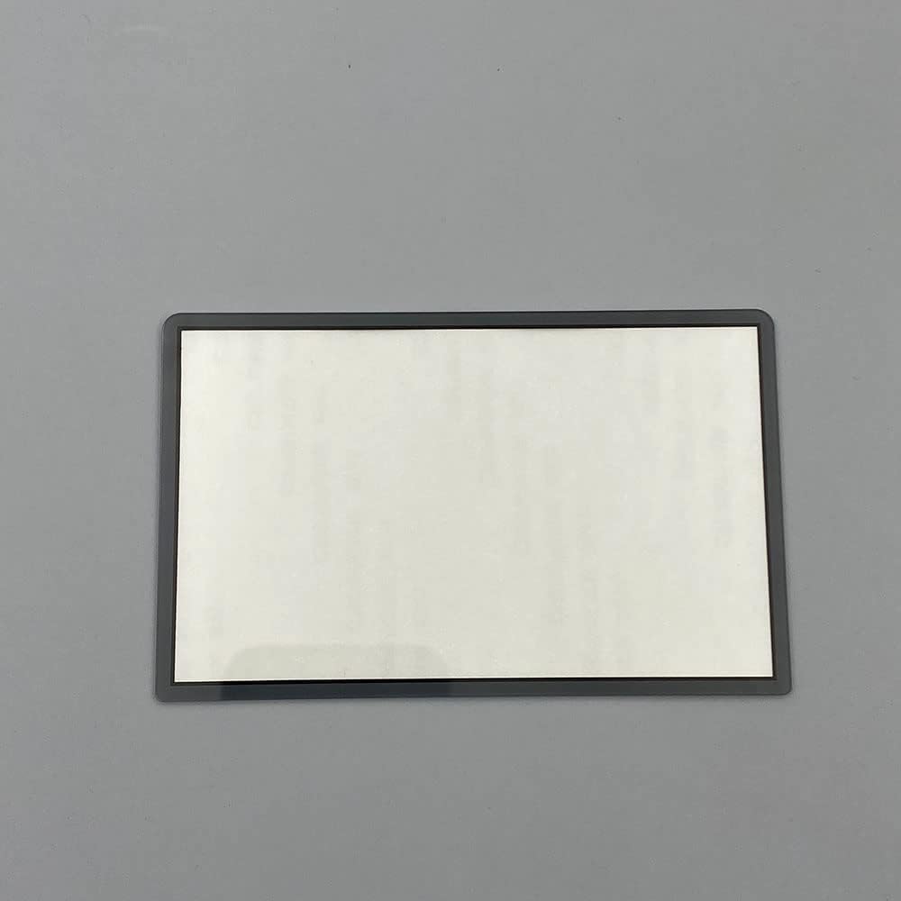 Cubierta de lente de pantalla de cristal para espejo 3DS XL LL3DS XL nuevo 3DS LL repuesto con cinta adhesiva (gris)