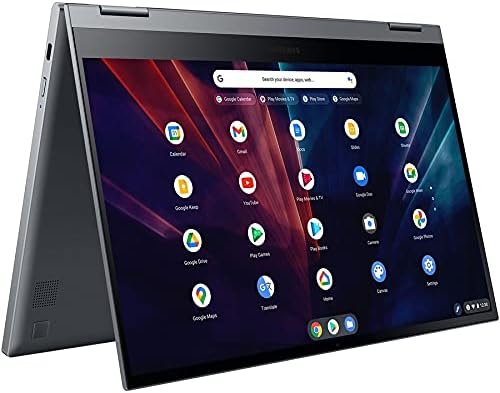 Samsung Electronics Galaxy Chromebook 2, procesador Intel Core i3 de 13.3 pulgadas, 128 GB, 8 GB de RAM, gris mercurio (modelo 2021) – XE530QDA-KB1US