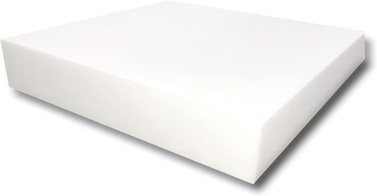 Cojín de espuma para tapicería de alta densidad (30 x 30 pulgadas) (cojín de espuma cuadrada para sillas de comedor, reemplazo de cojín de asiento