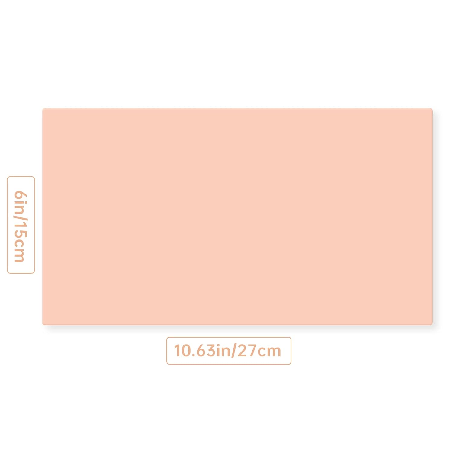 Benbilry Piel de práctica de tatuaje en blanco, 10.7 x 6 pulgadas de grosor de doble cara para tatuar cejas, tamaño grande, 5 hojas para