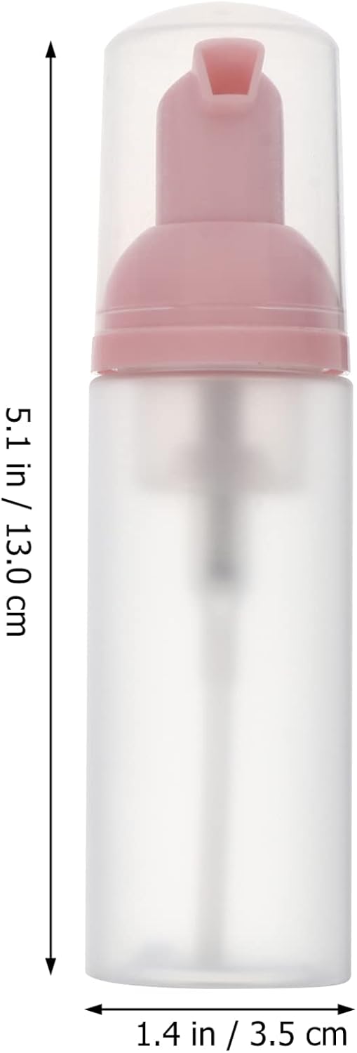 Kichvoe 3 botellas de espuma de jabón, dispensador de botellas de espuma vacía de plástico, mini botella de espuma recargable para jabón y pestañas,