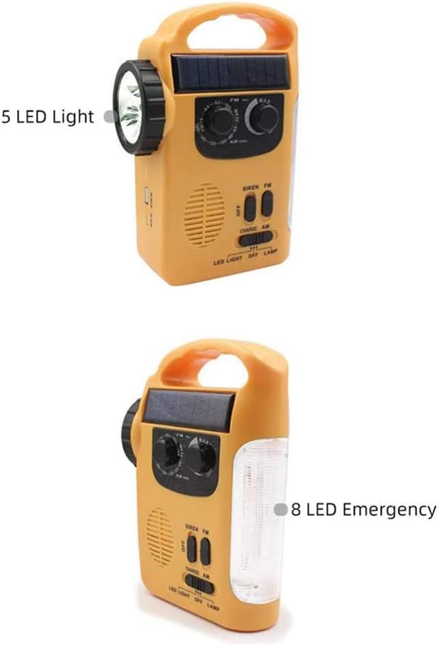 D339 Solar Antorcha Radio Multifuncional Alarma de Emergencia Sonido Teléfono Celular Carga AM FM Radio Generador de Manivela