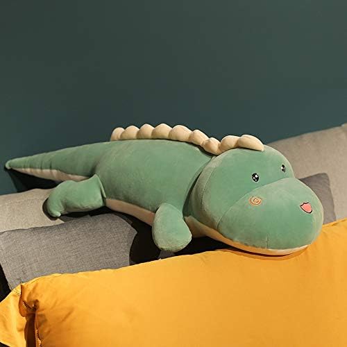 Almohada de felpa de dinosaurio, lindo juguete de peluche de dinosaurio suave, almohada grande para abrazar, regalos para cumpleaños de niños, San