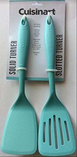 Cuisinart CTG01-STLTT-320 – Turner sólido de nailon y espátula ranurada, Aqua Sky