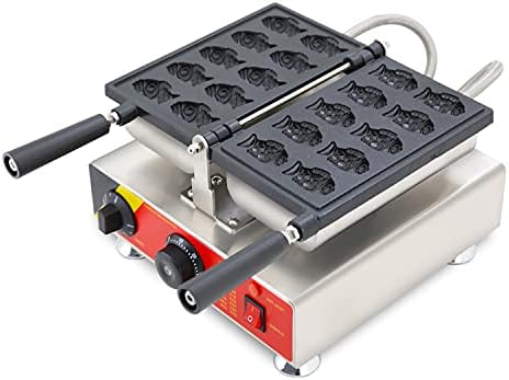 Generic Uso Comercial Antiadherente 110v 220v Eléctrico 10pcs Mini Pequeño Goldfish Waffle Baker Taiyaki Maker Machine