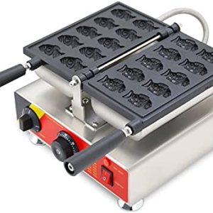Generic Uso Comercial Antiadherente 110v 220v Eléctrico 10pcs Mini Pequeño Goldfish Waffle Baker Taiyaki Maker Machine Generic Uso Comercial Antiadherente 110v 220v Eléctrico 10pcs Mini Pequeño Goldfish Waffle Baker Taiyaki Maker Machine