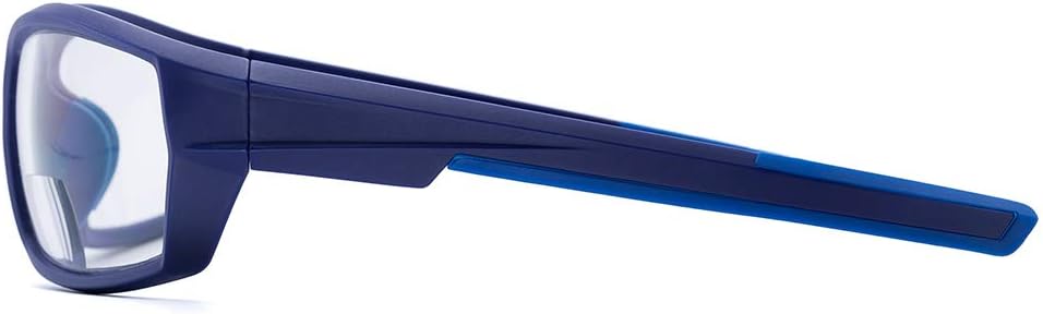 VITENZI Gafas de seguridad bifocales con lectores envolventes de seguridad deportiva, lectura, gafas protectoras