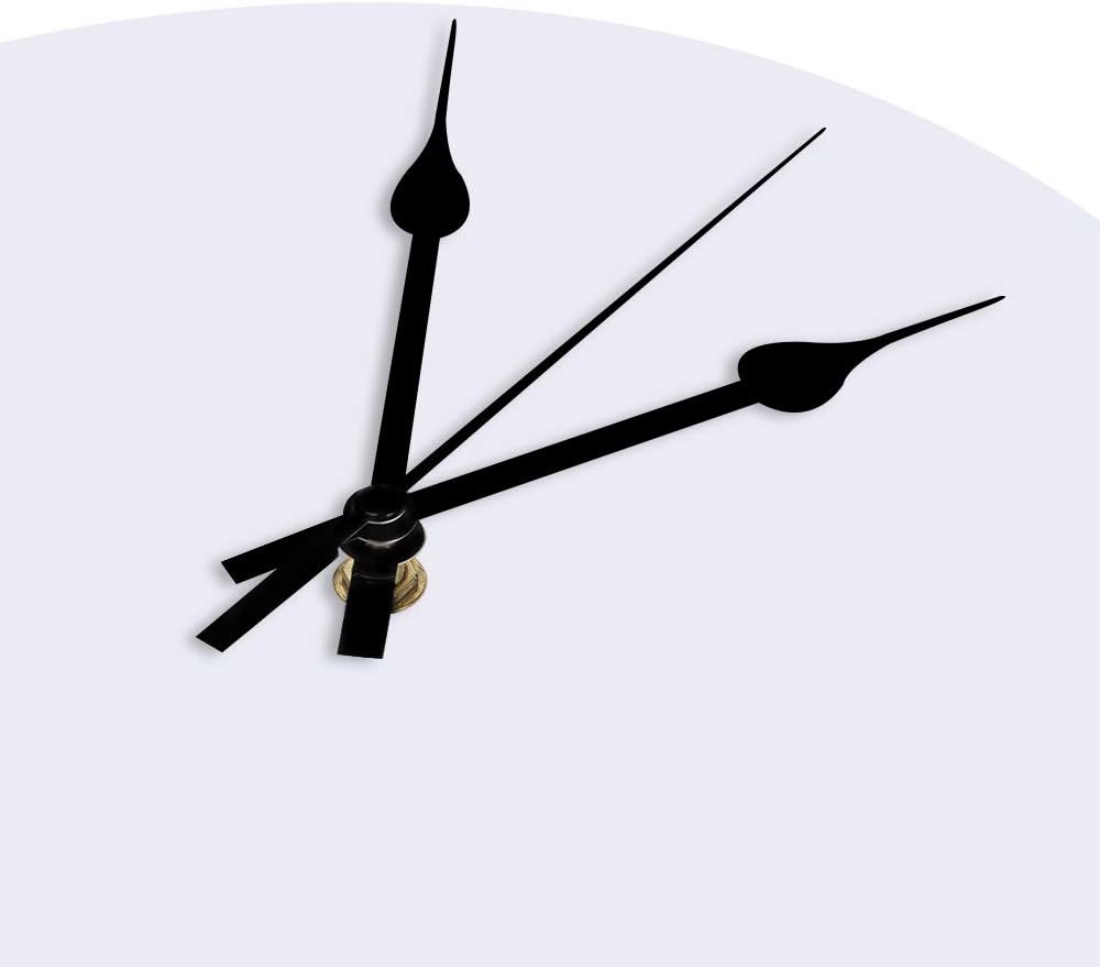Reloj de pared con árbol del bosque, funciona con pilas, reloj de pared silencioso de PVC sin tictac de 10 pulgadas, paisaje forestal brumoso,