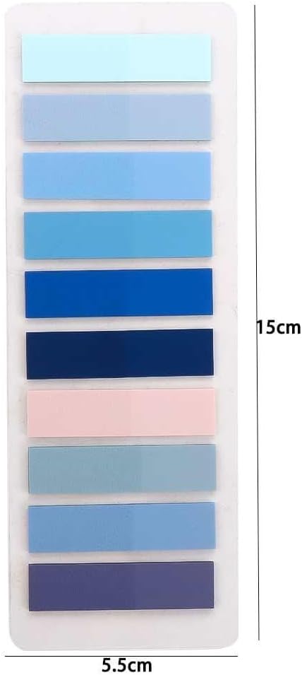 200 hojas de marcadores de página de papel Morandi transparentes pestañas de índice adhesivas para banderas de índice, pestañas de planificador,
