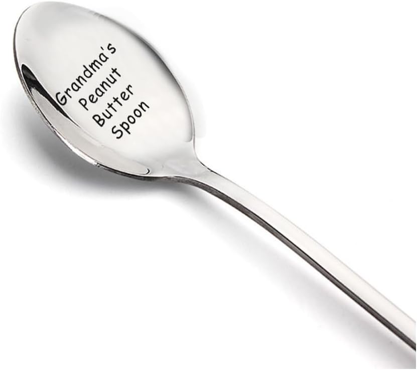 Cuchara de regalo para abuela de nietos, nietos, cucharas de mantequilla de maní para abuela, abuela, mantequilla de maní, regalos para abuela,