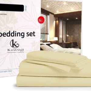 Juego de sábanas suaves de lujo de 4 piezas de 800 hilos, 100% algodón egipcio, tamaño King, tejido de satén supersuave, para colchones de 12 Juego de sábanas suaves de lujo de 4 piezas de 800 hilos, 100% algodón egipcio, tamaño King, tejido de satén supersuave, para colchones de 12