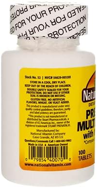Nature’s Blend Fórmula prenatal multivitamínica 100 CT (paquete de 2)