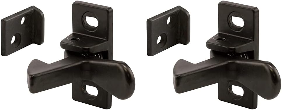 Prime-Line U 10883 – Codo para puerta de gabinete, aluminio fundido, acabado en bronce (paquete individual) (paquete de 2)