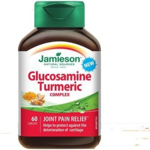 Jamieson Complejo de cúrcuma de glucosamina, 60 cápsulas Jamieson Complejo de cúrcuma de glucosamina, 60 cápsulas