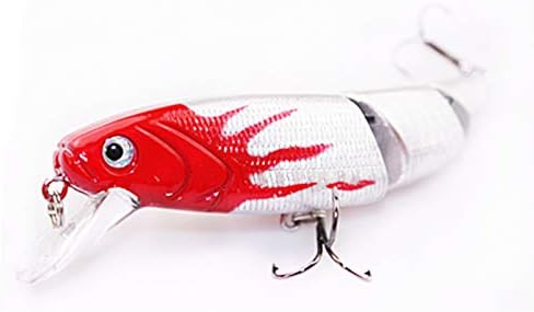OriGlam 4 señuelos de pesca articulados, cebos de natación realistas multiarticulados, cebos duros, cebo de agua superior, cebo de hundimiento