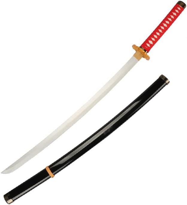 41″ Anime Yasha Acero al Carbono Machacado Metal Samurai Espada Cosplay Disfraz Hoja LARP Arma Real Acero Japonés