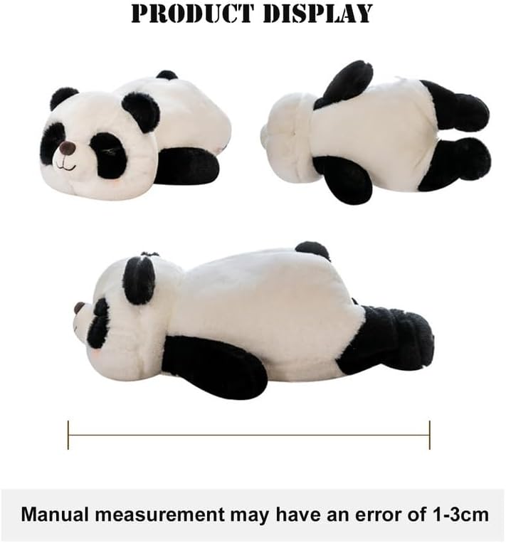 Lindo juguete de peluche de panda, almohada de peluche de oso panda, almohada suave de peluche de panda de dibujos animados, almohada corporal,