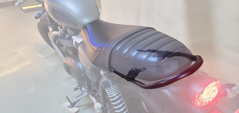 Barra de respaldo Sissy Bar Portaequipajes Asa del asiento trasero Barra de agarre para Triumph Bonneville T100 T120 Street Speed Twin Scrambler