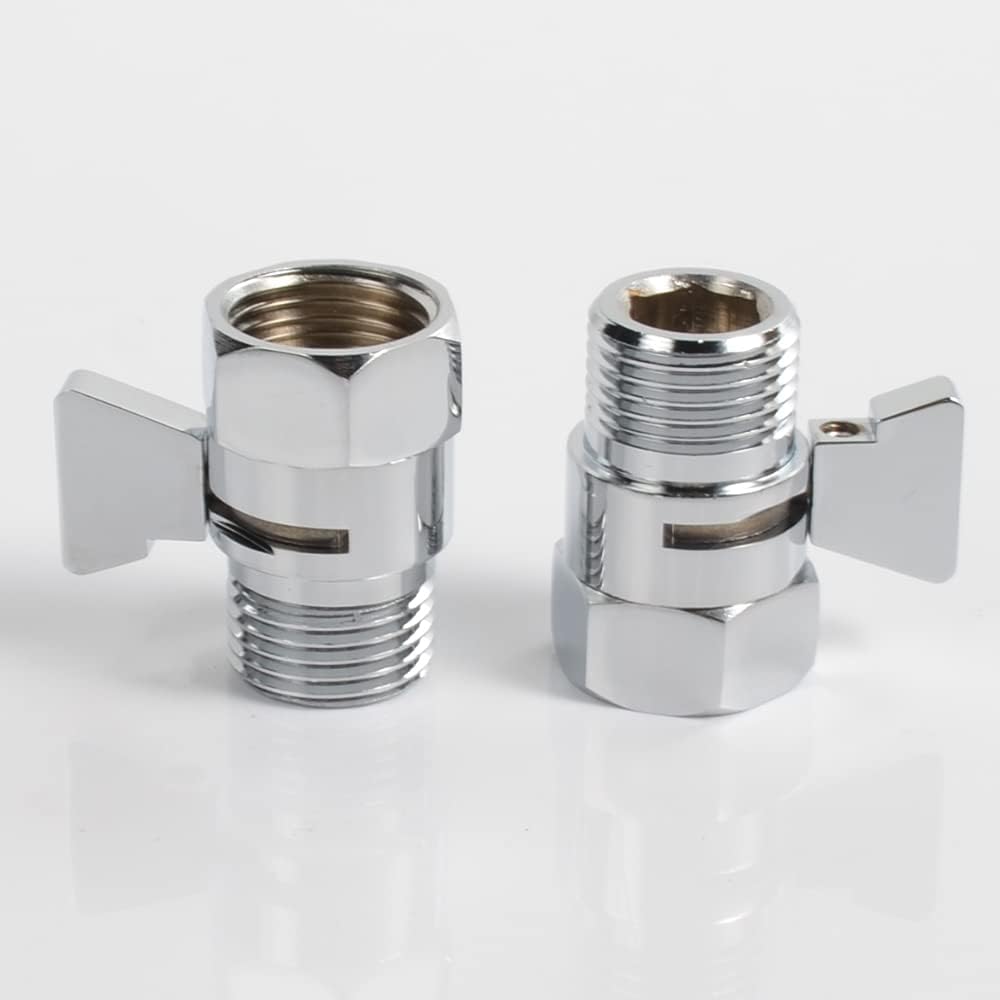 HAOXIN Colector de ducha de doble salida con válvula de cierre, adecuado para sistema de ducha de doble rociador, cromo, STC03