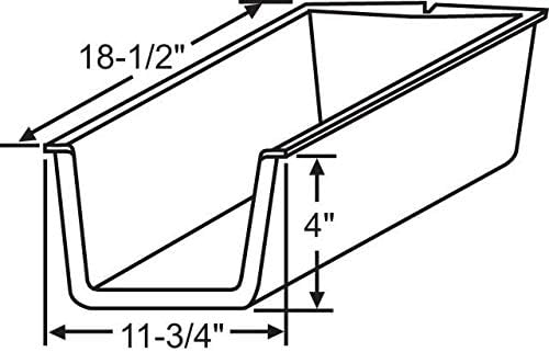 Brixwell 45-91 11-34 pulgadas de ancho x 4 pulgadas de alto