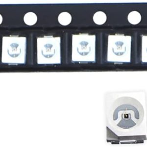 100 unids 3528 (1210) UV púrpura SMD LED diodo luces chips (ultravioleta 395nm 0.138 in x 0.110 in DC 3V 20mA) iluminación bombillas lámparas 100 unids 3528 (1210) UV púrpura SMD LED diodo luces chips (ultravioleta 395nm 0.138 in x 0.110 in DC 3V 20mA) iluminación bombillas lámparas