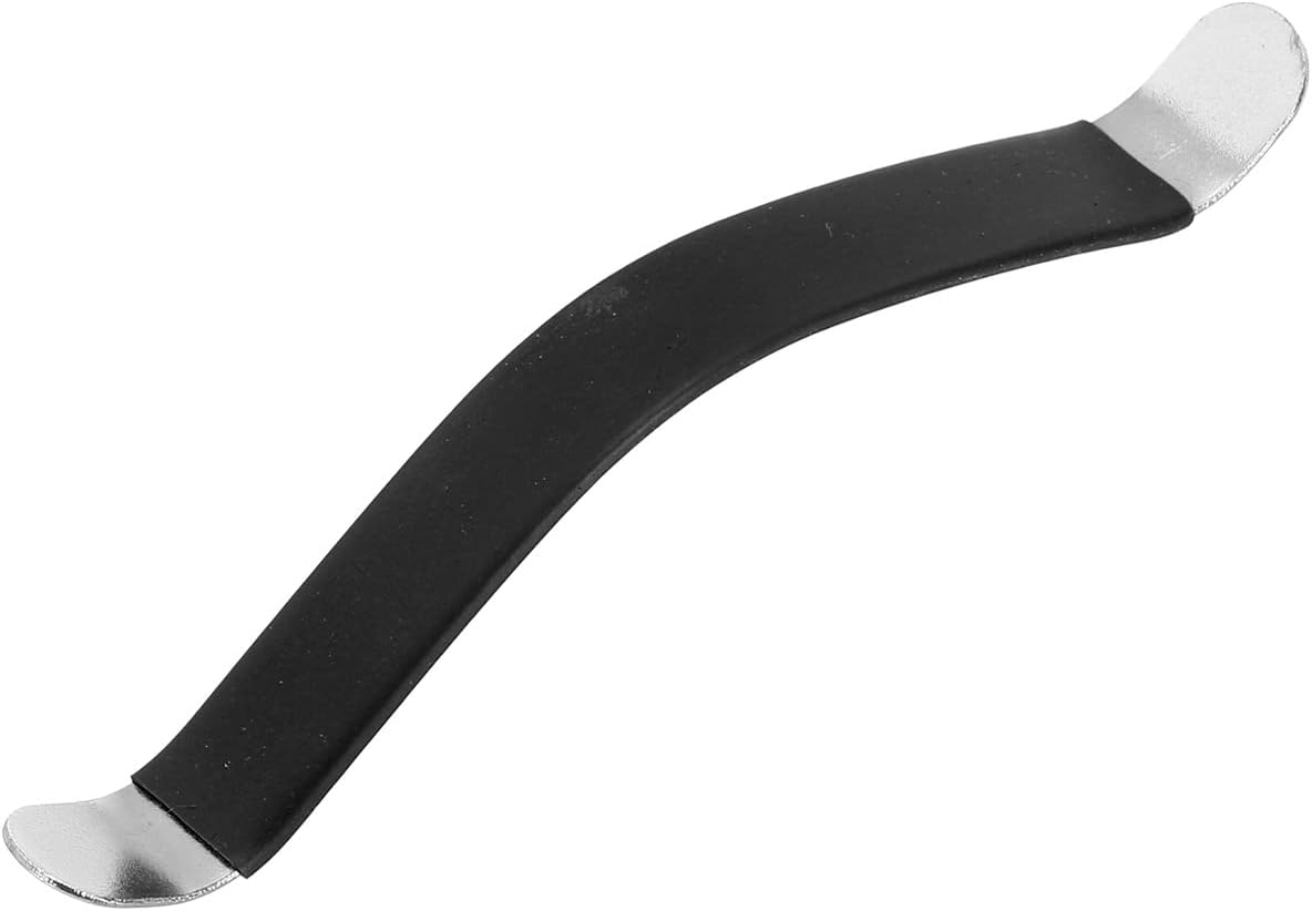 PATIKIL Esparcidores de cuerda para guitarra, herramientas de limpieza de diapasón recubierto de goma, acero inoxidable, negro para mantenimiento y
