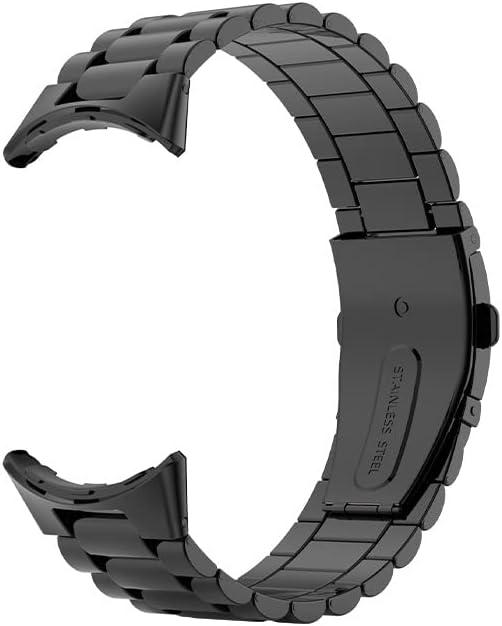 FitTurn Correas compatibles con Google Pixel Watch 2Pixel Watch Metal Acero Inoxidable Correa de reloj de repuesto clásico duradero de enlace sólido