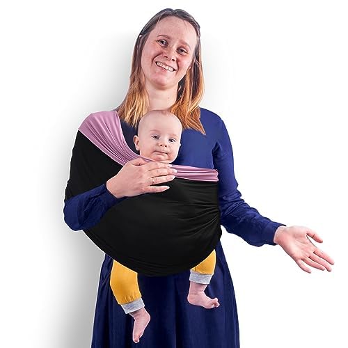 TKKOK Portabebés, unisex, ligero y ultrasuave, fácil de llevar, perfecto para niños recién nacidos, ciruelanegro