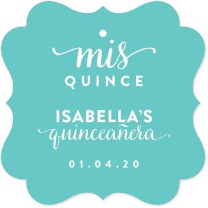 Andaz Press Etiquetas de regalo personalizadas con marco elegante, Sweet 15, Mis Quince Quinceañera, paquete de 24, nombre personalizado, color, edad Andaz Press Etiquetas de regalo personalizadas con marco elegante, Sweet 15, Mis Quince Quinceañera, paquete de 24, nombre personalizado, color, edad