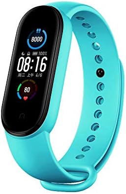 Bandas de repuesto compatibles con Xiaomi Mi Band 6Xiaomi Mi Band 5 BandAmazfit Band 5 Band, pulseras de silicona suave, correa deportiva ajustable