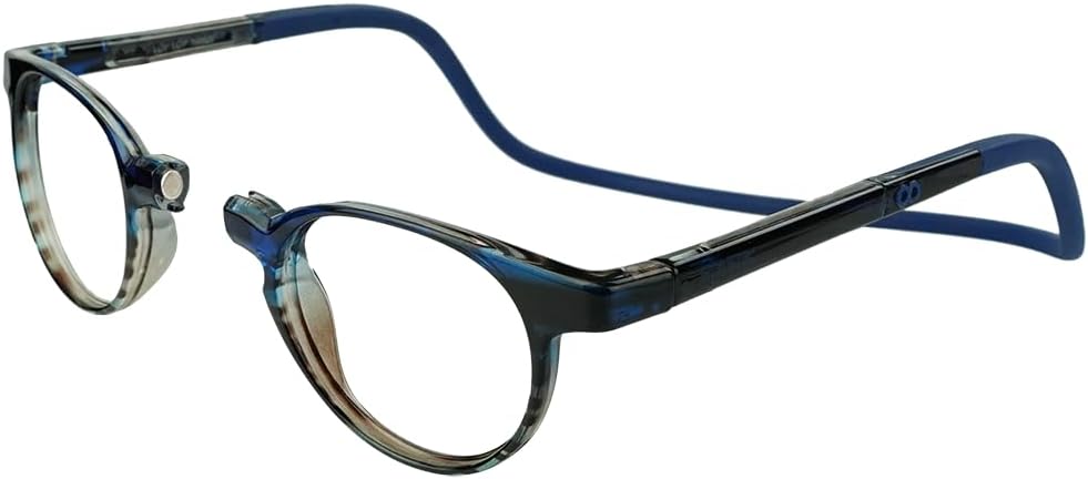 Clic Slastik – Gafas de lectura magnéticas para lectores de computadora, banda plegable suave, patillas ajustables, Taku