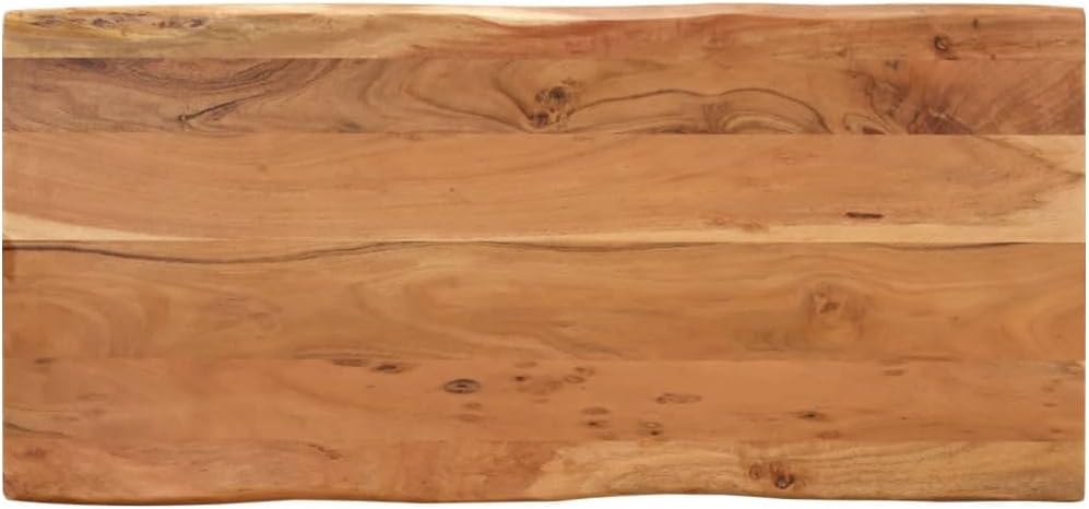 YPWRENH Mesa de cóctel decorativa de 43.3 x 19.7 x 29.9 pulgadas, madera maciza de acacia para comedor, cocina o sala de estar