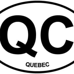 DG Graphics Imán Quebec Euro Oval Imán Coche Auto Nevera Locker Metal 5″ DG Graphics Imán Quebec Euro Oval Imán Coche Auto Nevera Locker Metal 5″